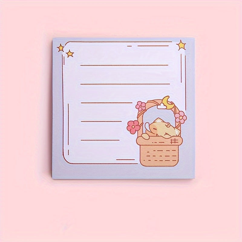 Cat Sticky Notes Cartoon Style 80 Sheets