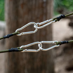 Elastic Rope for Camping and Outdoor Activities with Carabiner Lanyard