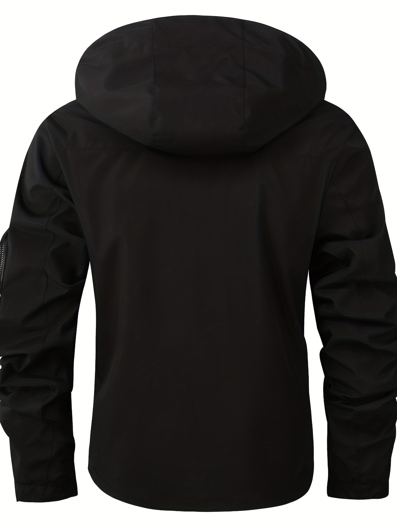 Waterproof Windbreaker Hooded Jacket Men's Casual Zip Up Jacket