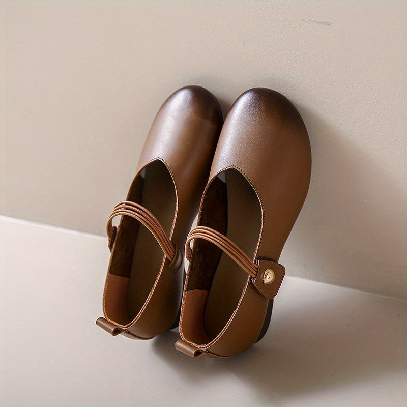 Women's Colorblock Flat Mary Janes Soft Sole Lightweight Shoes