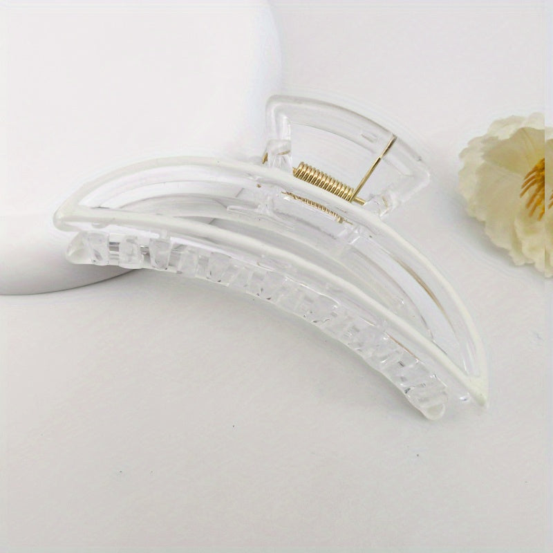 Banana Shape Plastic Hair Clip Enamel Painted Hair Claw