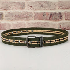 Men's Punch Belt Adjustable Canvas Military Waist Belt