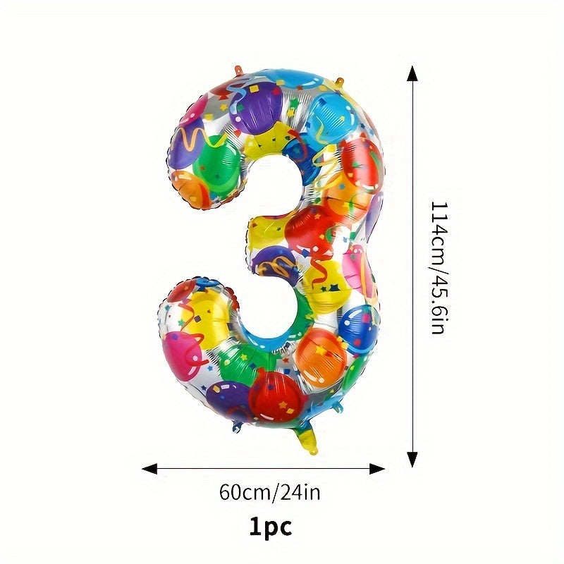 40 inch Rainbow Birthday Balloons Neon Large Party Supplies