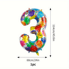 40 inch Rainbow Birthday Balloons Neon Large Party Supplies