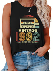  Women's Graphic Print Tank Top