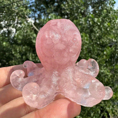 Octopus Crystal Ornament for Aquarium and Garden Decor