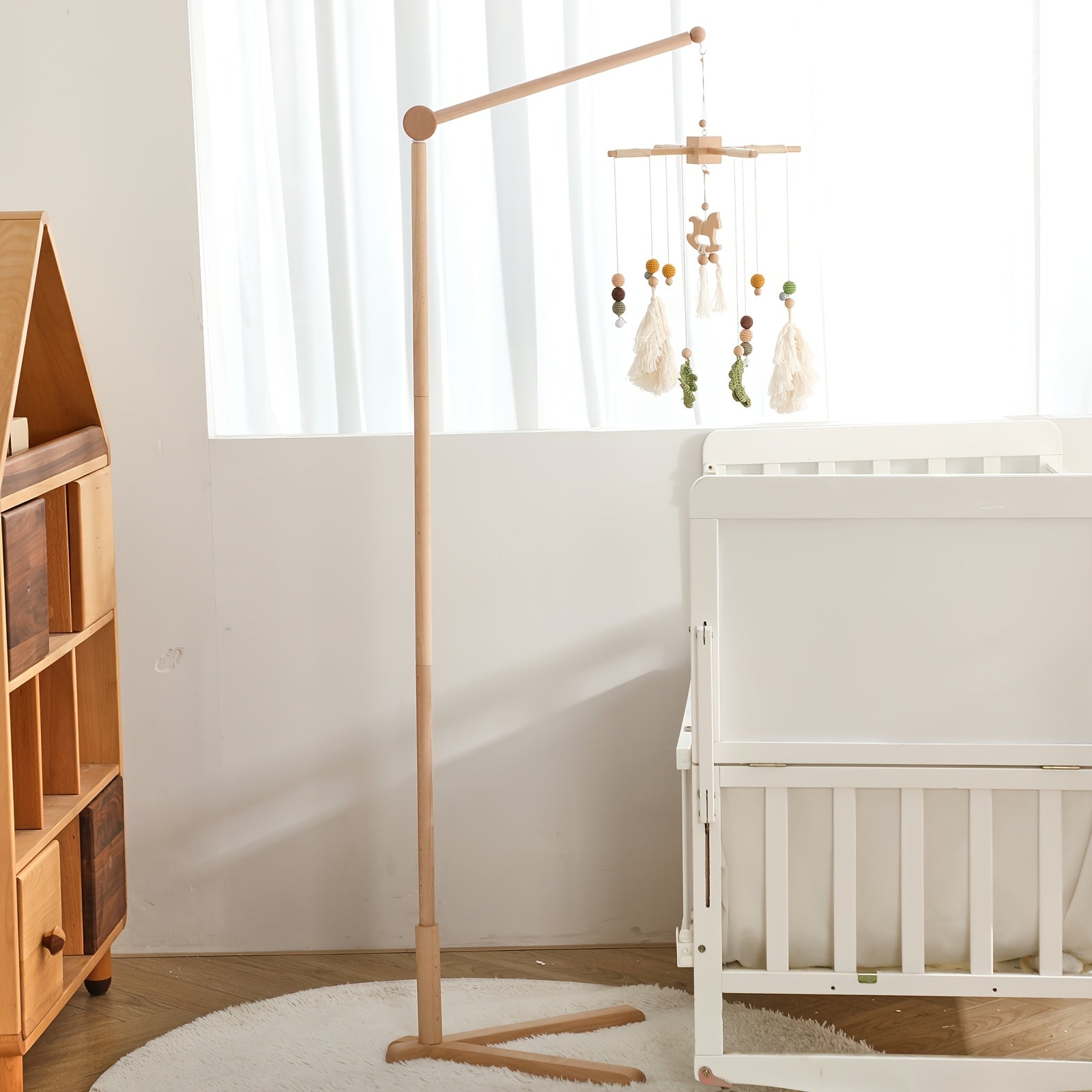 Kids Bedside Bell Stand with Colorful Decorations