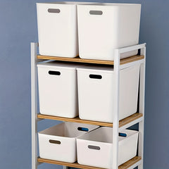 Plastic Storage Basket with Lid for Snacks and Cosmetics