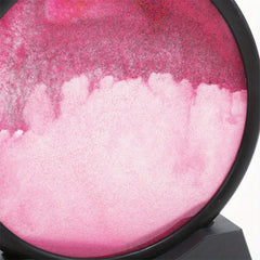 7" Round Flowing Sand Art Decoration Pink