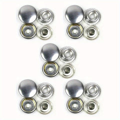 5 Pairs Brass Buckle Clothing Bags Metal Buttons Coat Buttons Shirt Studs