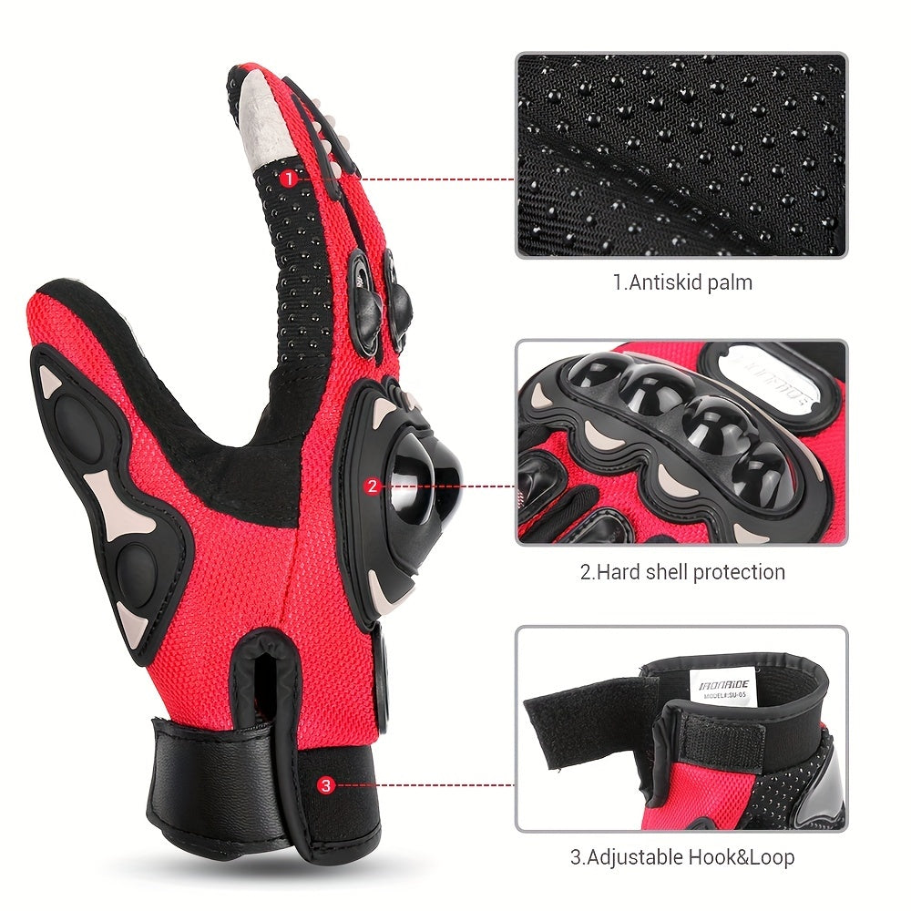 Motorcycle Gloves Racing Full Finger Protective Touch Screen Guantes Racing Moto