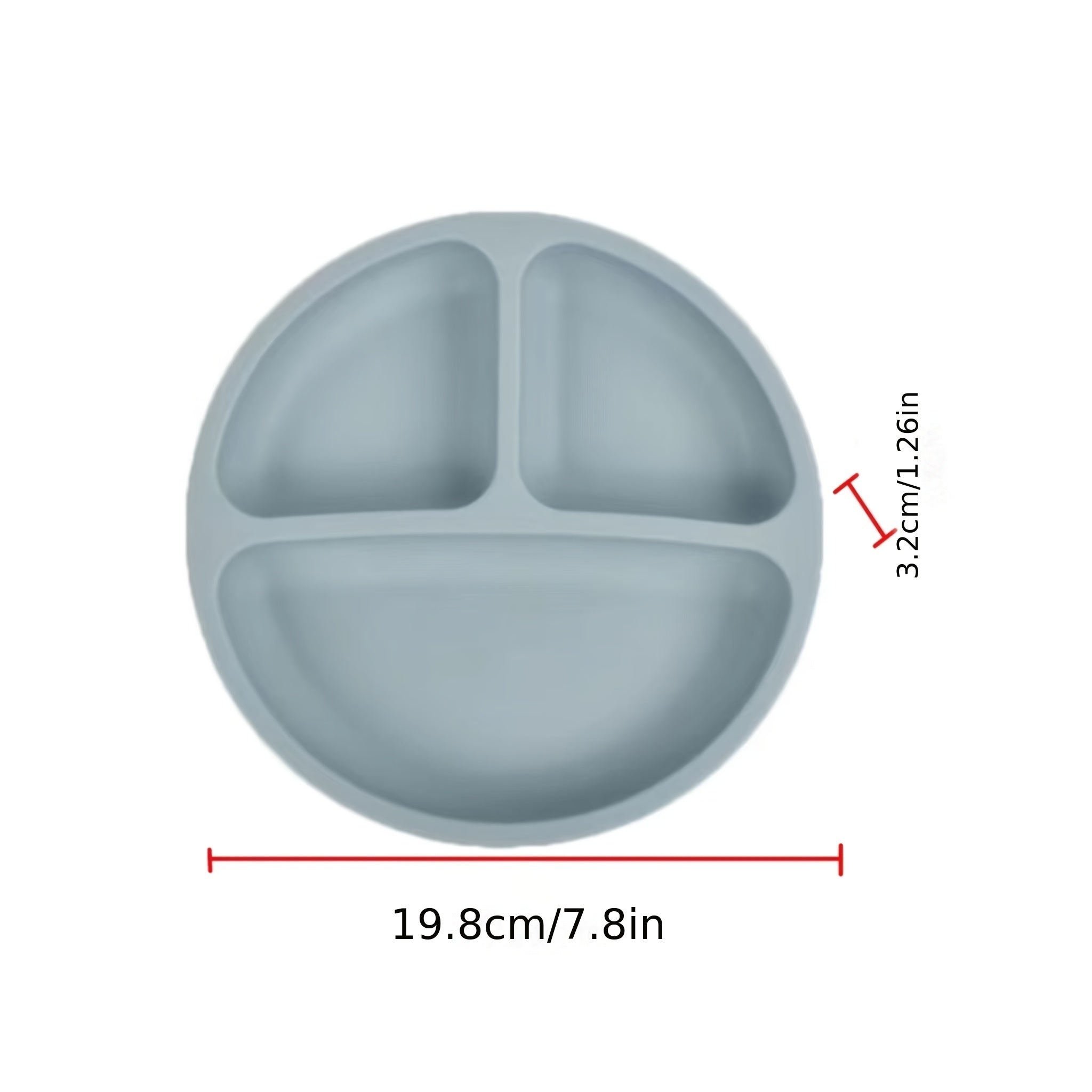 Silicone Happy Face Plate with Strong Suction Cups