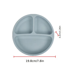 Silicone Happy Face Plate with Strong Suction Cups
