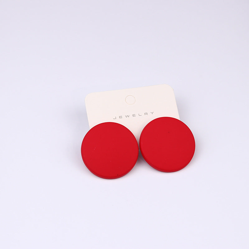 Colorful Acrylic Big Stud Earrings for Women Girls Teen 1Pair