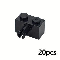20pcs 1x2 Pin Thick Bricks Bulk Technical Particles DIY Toys 2458