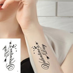 Waterproof Temporary Tattoo Stickers Floral Butterfly Heart Feather & Star