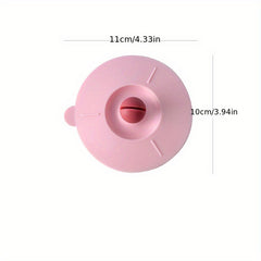 Multicolor Round Silicone Cup Lids Reusable Cover for Cold Coffee
