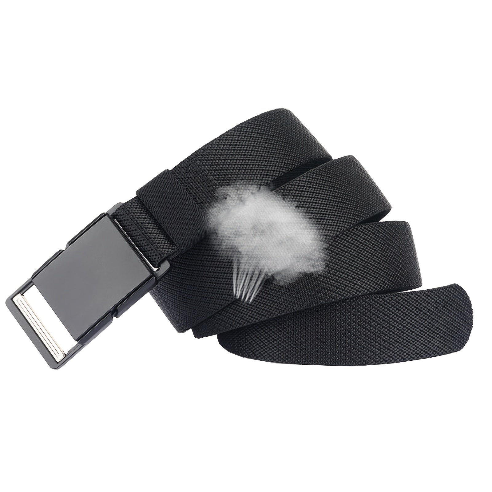 Men's Metal Magnetic Buckle Elastic Belt 3 Wide