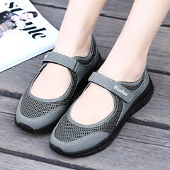 Soft Sole Slip On Walking Shoes Mesh Breathable Non Slip Sandals