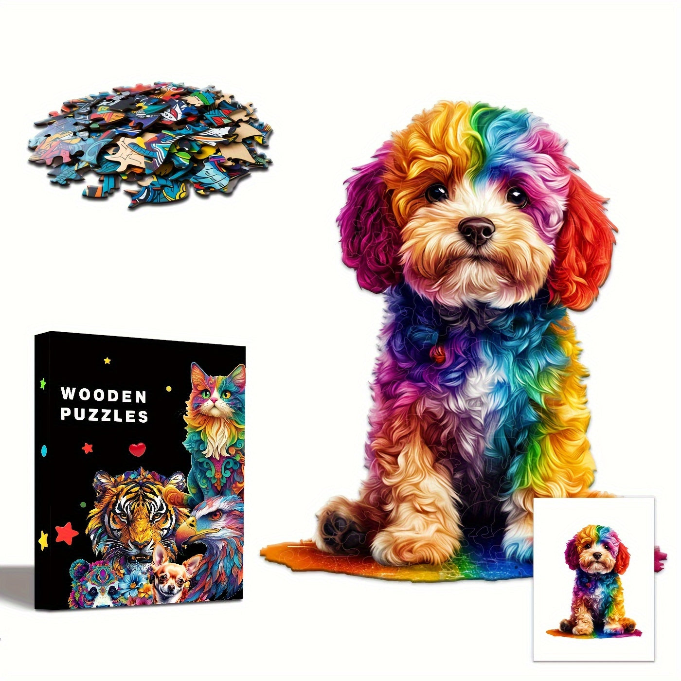 Animal Shaped Wooden Puzzle Brain Teaser