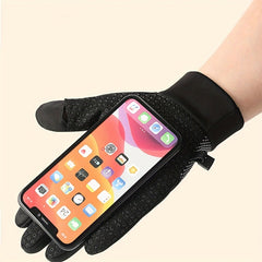 Anti Slip Cycling Gloves Windproof Waterproof Touch Screen Gloves