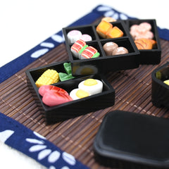 Japanese Bento Box Scene Decor Miniatures for Dollhouses