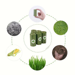 60pcs Dog Poop Bags Thickened Degradable Durable Leak-proof Pet Waste Bags