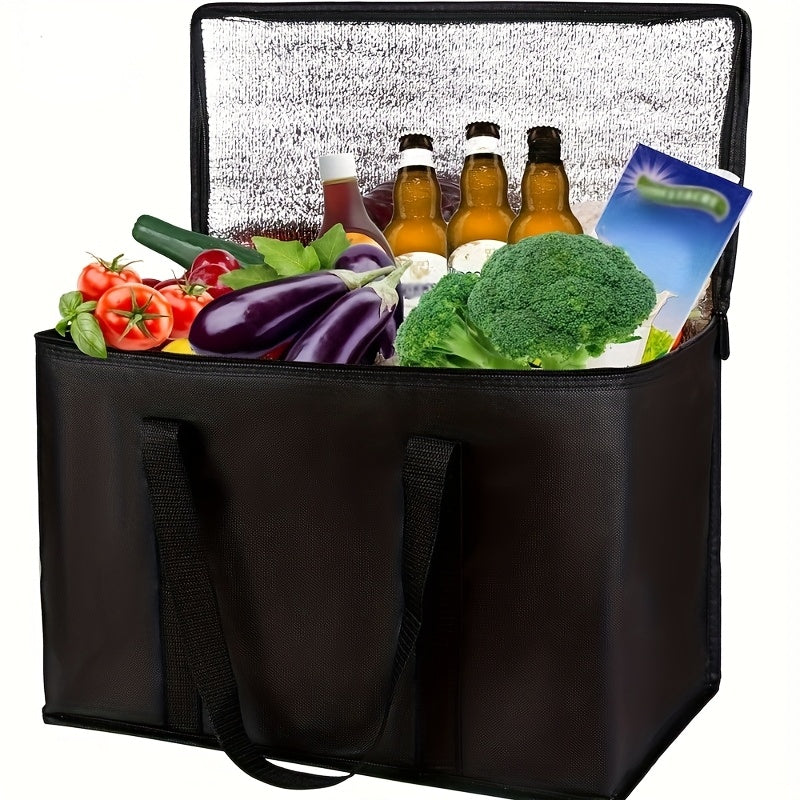 Large Capacity Triple Layer Insulated Cooler Bag Durable PVC Tote
