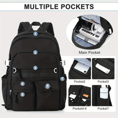 Lightweight College Laptop Backpack For Men Women Large Capacity Travel Bag