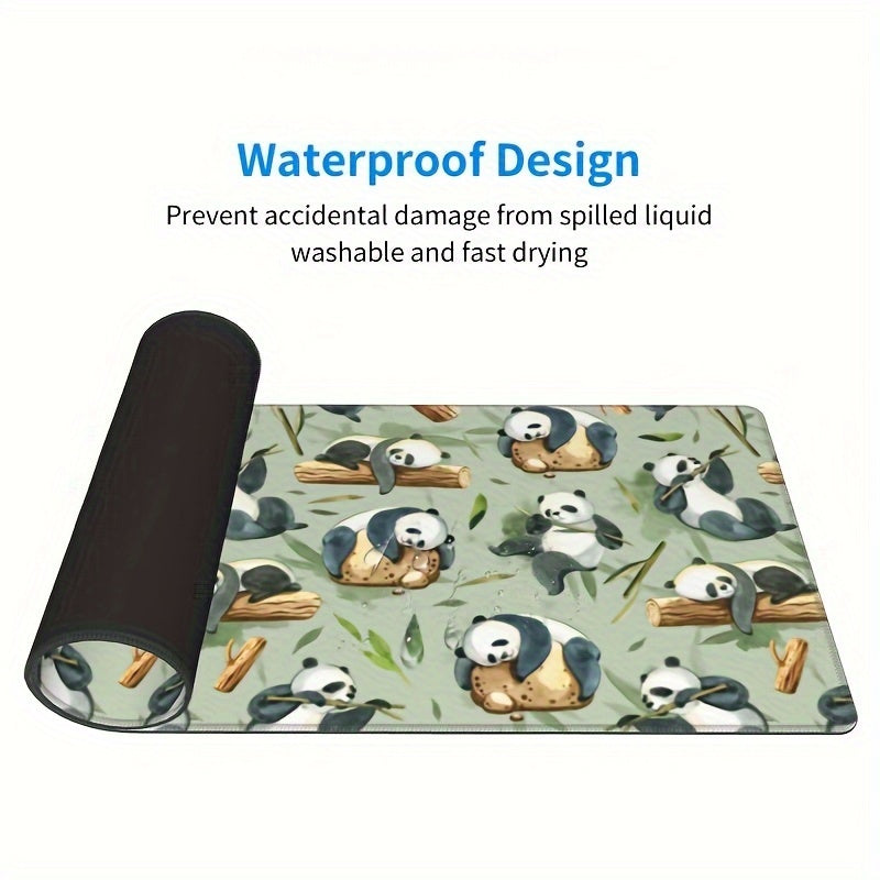 Panda Desk Mat Non Slip Mousepad
