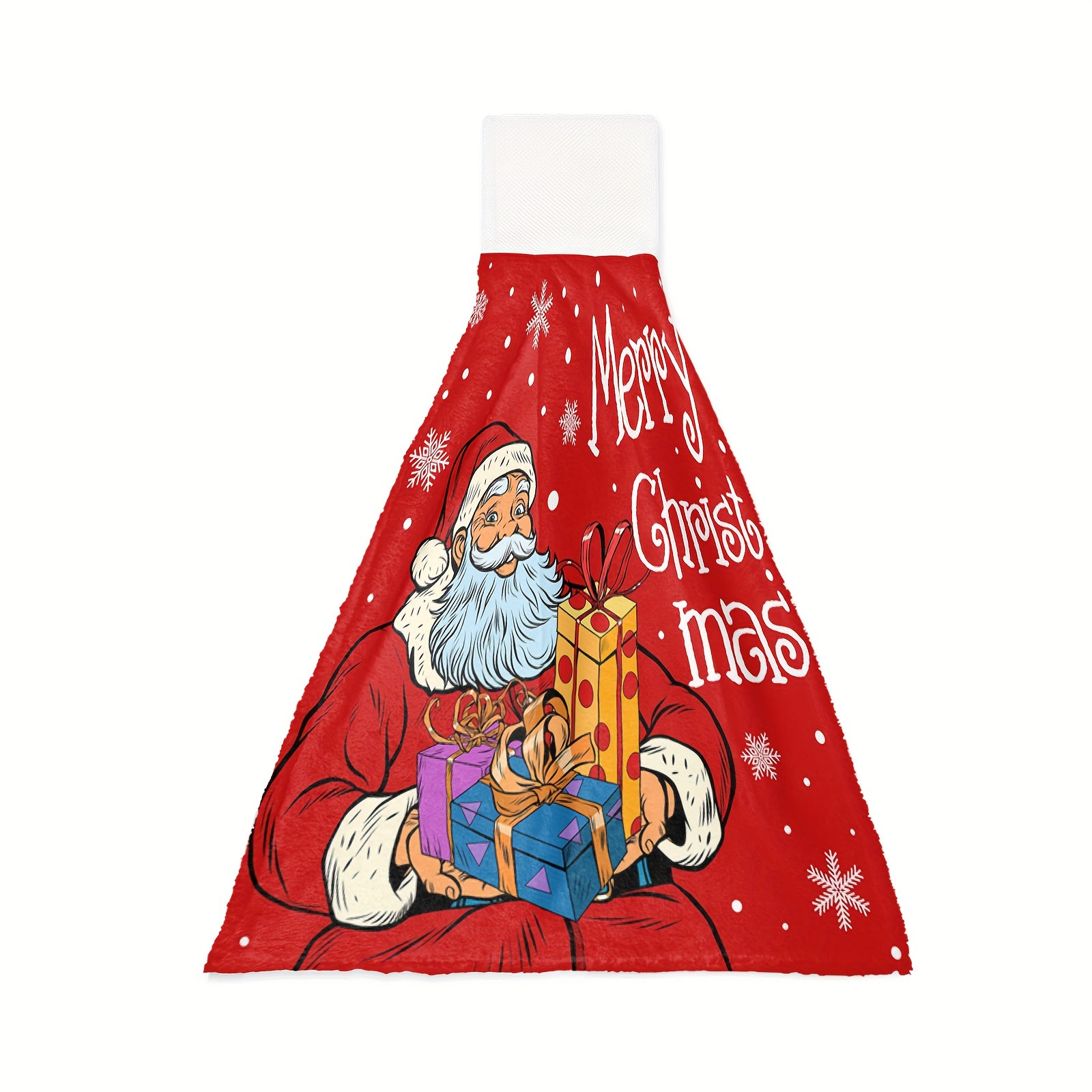 Christmas Santa Fingertip Towel Soft Absorbent Dish Cloth