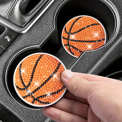 2pcs Basketball Coaster DIY Diamond Painting Car Coasters