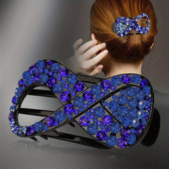 Rhinestone Hair Claw Clip Styling Tool Crab Clip