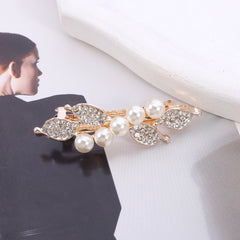 Rhinestone Hair Barrettes Pearl Hair Clips Styling Accessories for Women