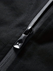 Men's Casual Windbreaker Jacket with Pockets for Outdoor Activities