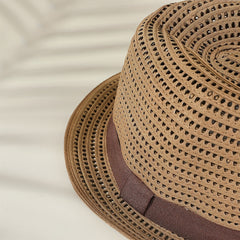 British Summer Men's Sun Hat Sun Protection Casual Top Hat