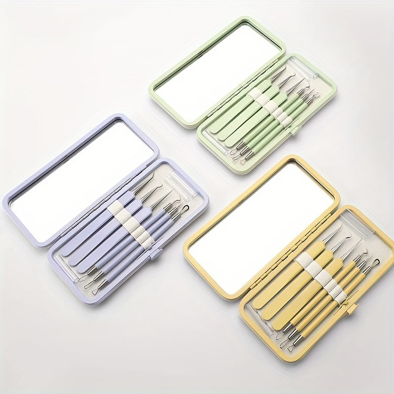 6pcs Acne Needle Blackhead Set Acne Squeezing Tool Acne Clip