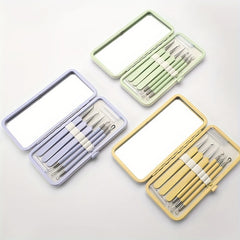 6pcs Acne Needle Blackhead Set Acne Squeezing Tool Acne Clip