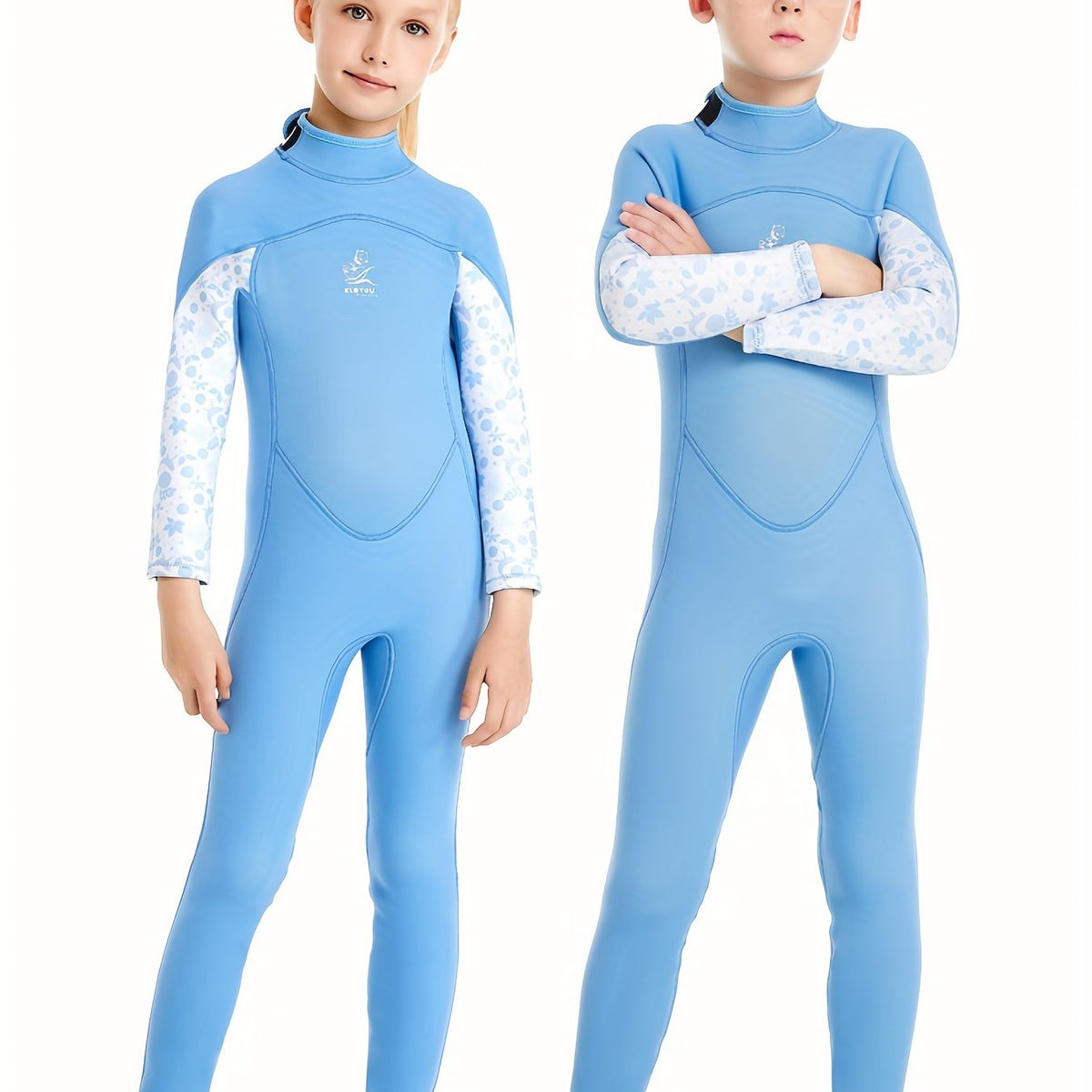 Kids Casual Long Sleeve Diving Suit Sun Protection Swimming Suit