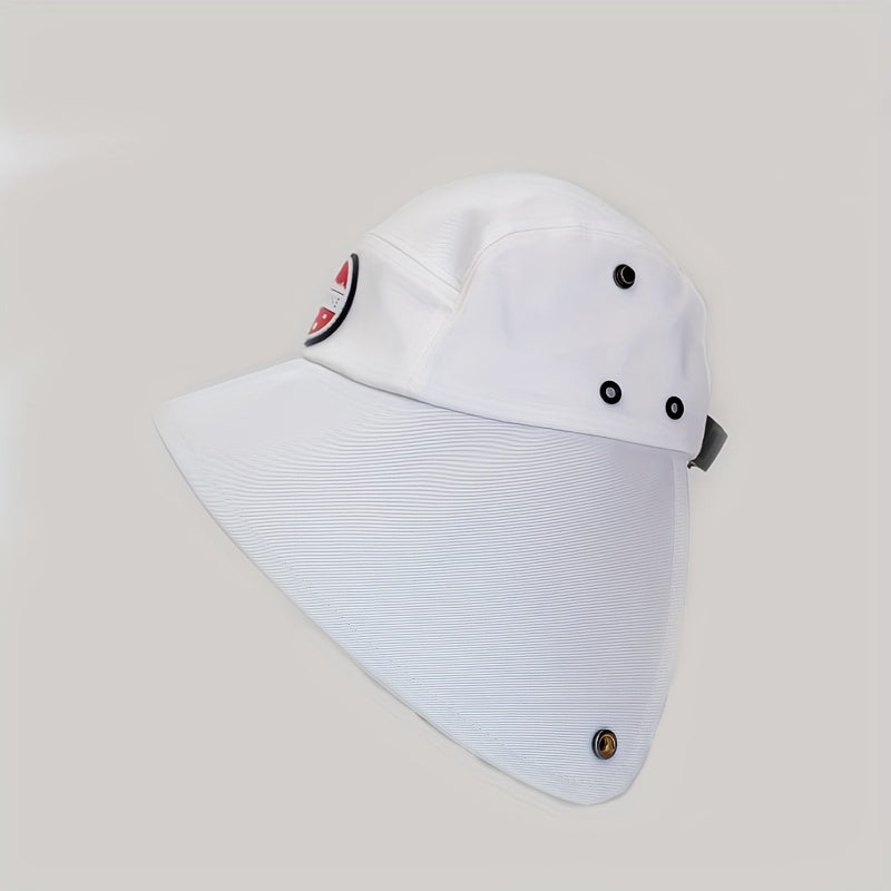 Wide Brim Visor Hat Cotton UV Protection Sun Hat