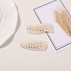 2pcs Resin Hair Clip Duck Billed Style Hair Clip For Women Girls