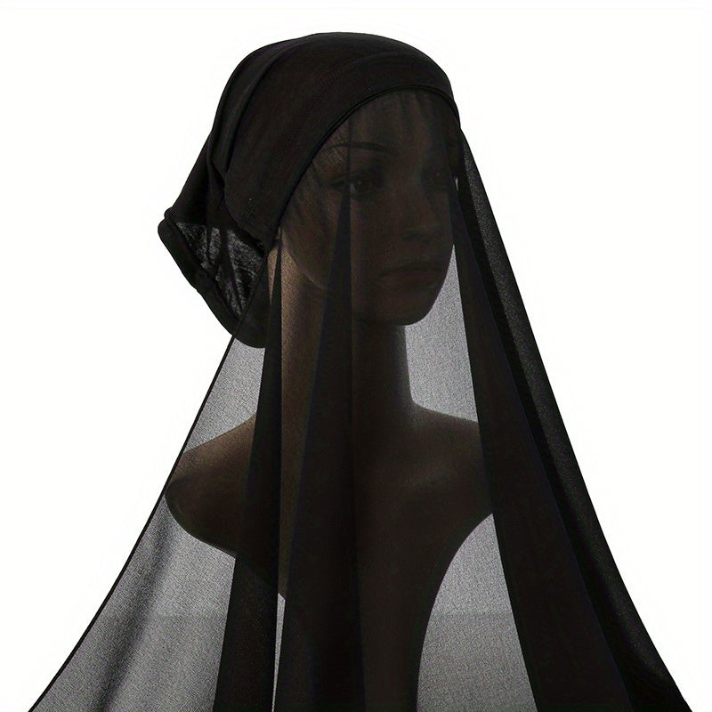 Solid Head Scarf Casual Wrap For Women Outdoor Warm Hijab