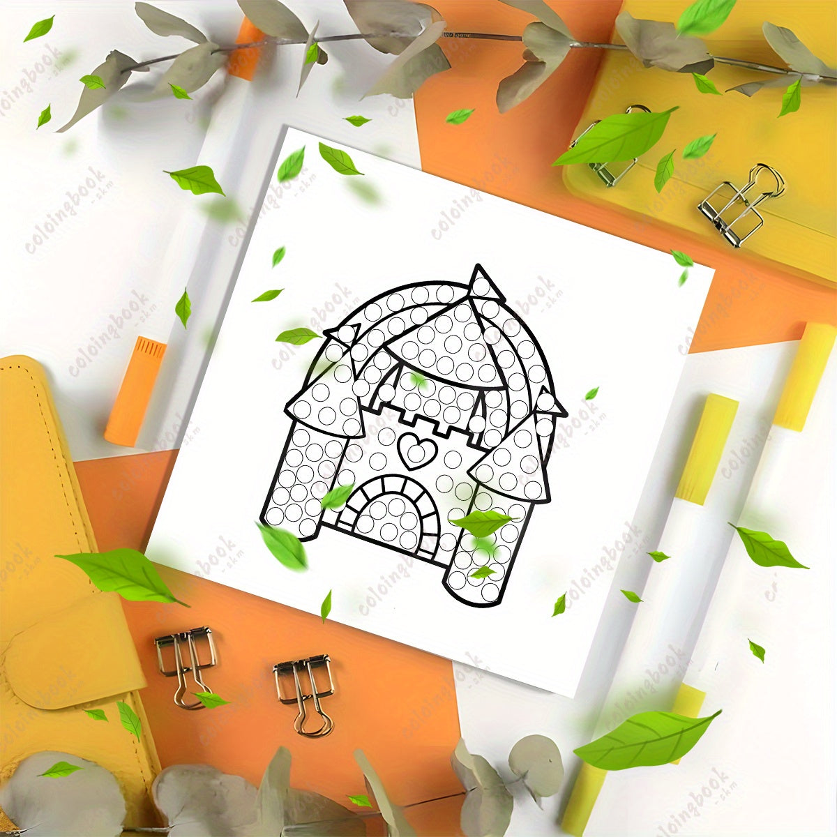 Deluxe Coloring Book with 22 Thickened Pages
