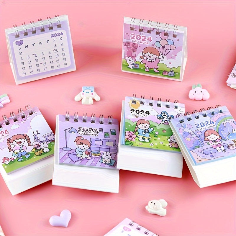 Cartoon Mini Desktop Small Table Calendar Monthly Calendar