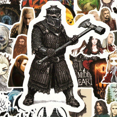 50pcs Hobbit & LOTR Stickers Set for Notebooks Luggage Computers