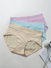 3 Pack Plus Solid High Rise Panties Set