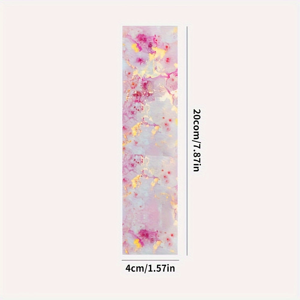 Marble Pattern Nail Foil Transfer Stickers - Nail Art Supplies