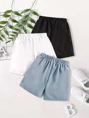 3pcs Boys California Casual Shorts for Summer Kids Clothes
