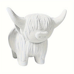 Highland Cattle Statue Decoration for Desktop, Room, Bedroom, Office