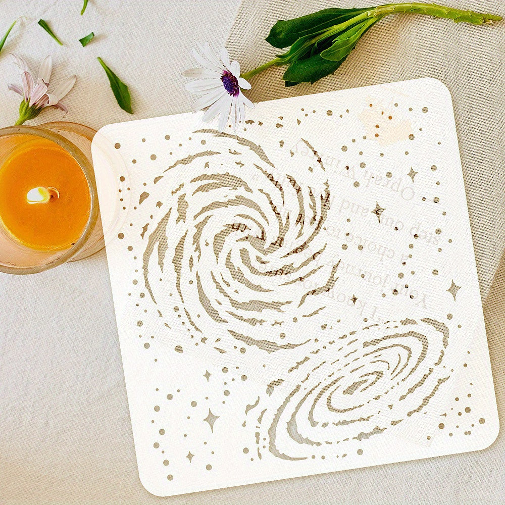 2pcs PET Hollow Out Stencils for Scrapbook 300x300mm